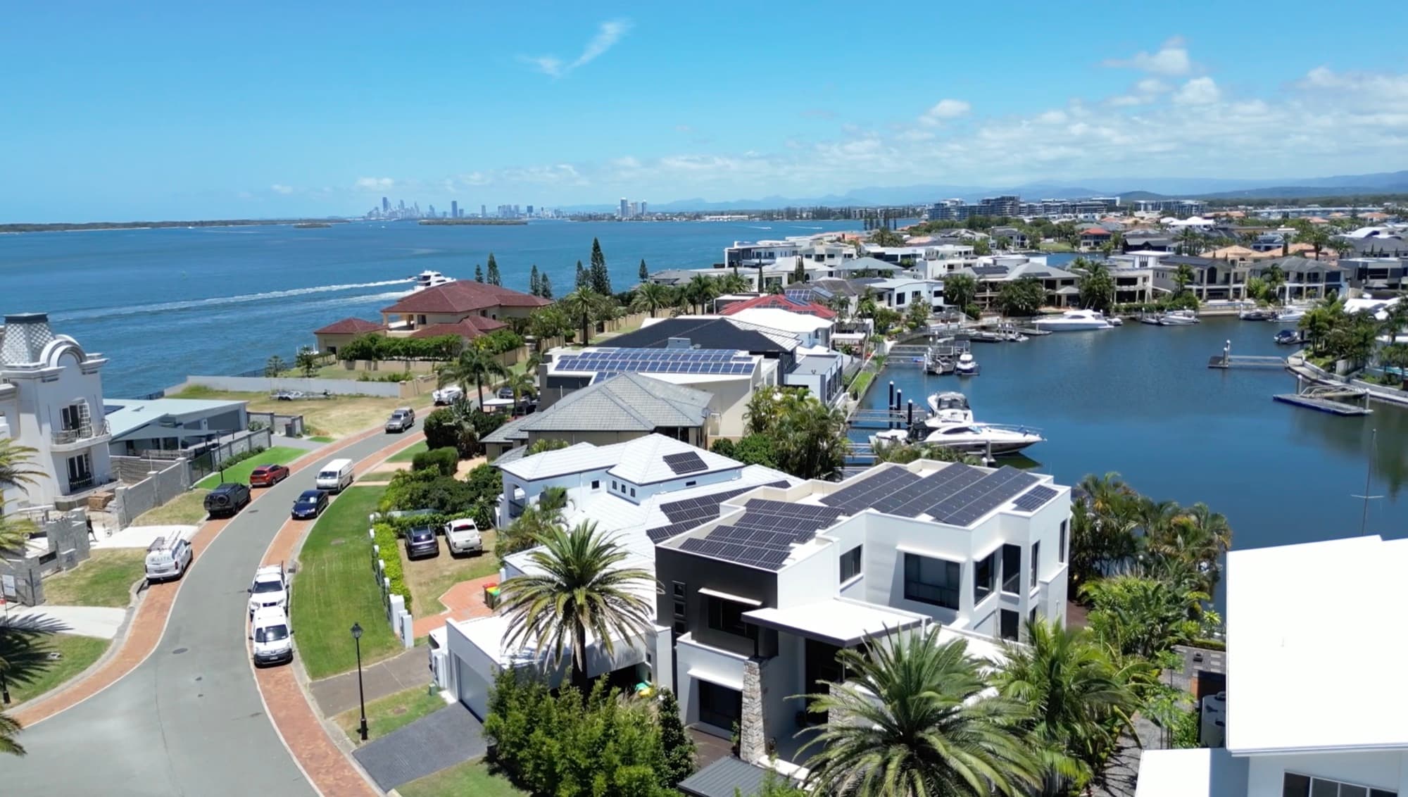 Solar installation on a Brisbane home